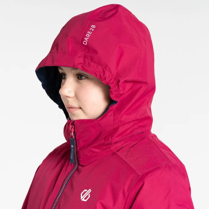 Dare 2b Impose IV Ski Jacket Berry Pink Navy Kids Ski Jackets