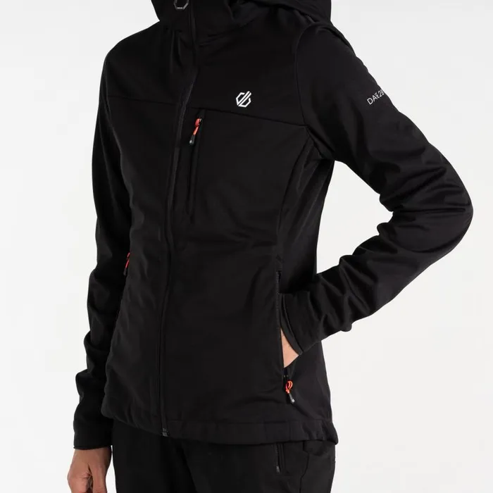 Dare 2b Lexan Softshell Jacket Black Women Softshell Jackets
