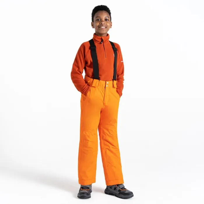 Dare 2b Motive Waterproof Insulated Ski Pants Puffins Orange Kids Ski Trousers and Salopettes