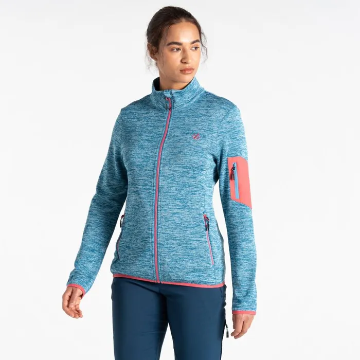 Dare 2b Mountain Series Zip Through Fleece Niagara Blue Women Fleece