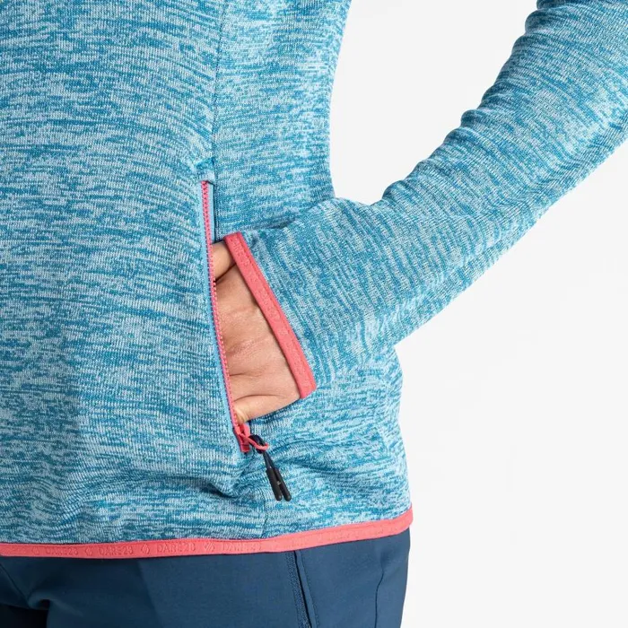 Dare 2b Mountain Series Zip Through Fleece Niagara Blue Women Fleece