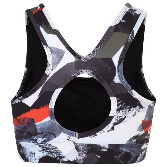 Dare 2b Swift Sports Bra Lichen Green Abstract Women Gym Tops