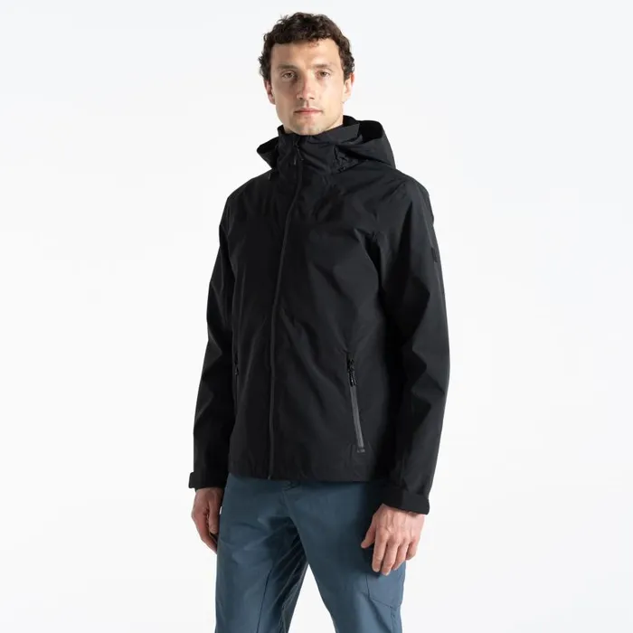 Dare 2b Switch Out Recycled Waterproof Jacket Black Men Waterproof Jackets