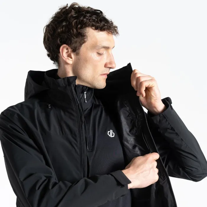 Dare 2b Switch Out Recycled Waterproof Jacket Black Men Waterproof Jackets