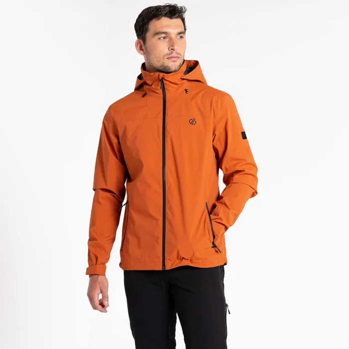 Dare 2b Switch Out Recycled Waterproof Jacket Burnt Brick Men Waterproof Jackets