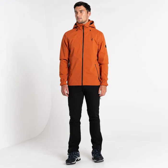 Dare 2b Switch Out Recycled Waterproof Jacket Burnt Brick Men Waterproof Jackets