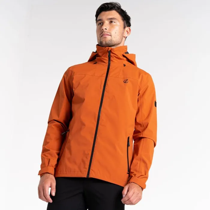 Dare 2b Switch Out Recycled Waterproof Jacket Burnt Brick Men Waterproof Jackets