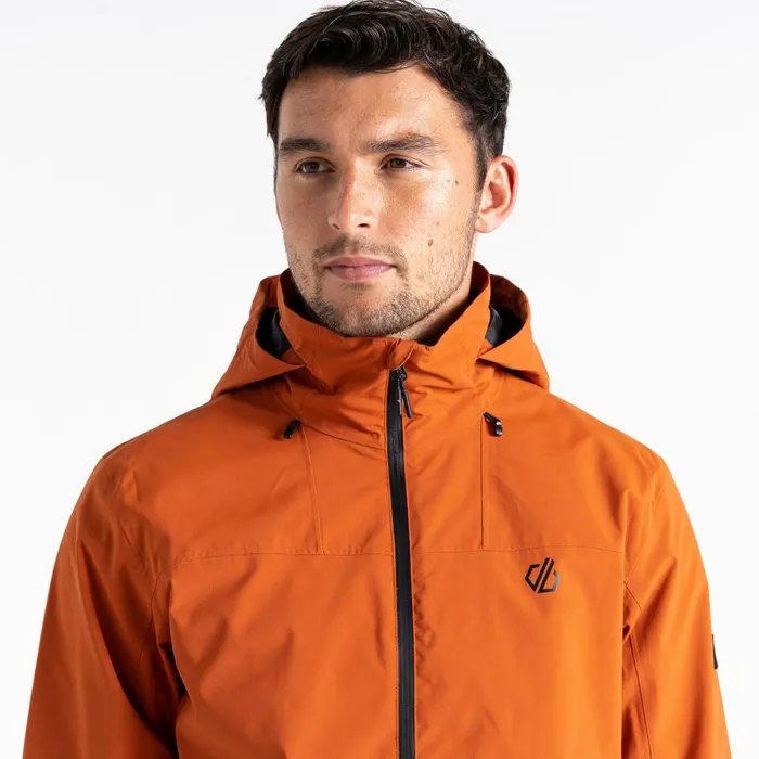 Dare 2b Switch Out Recycled Waterproof Jacket Burnt Brick Men Waterproof Jackets