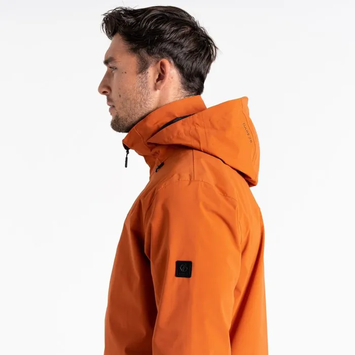 Dare 2b Switch Out Recycled Waterproof Jacket Burnt Brick Men Waterproof Jackets