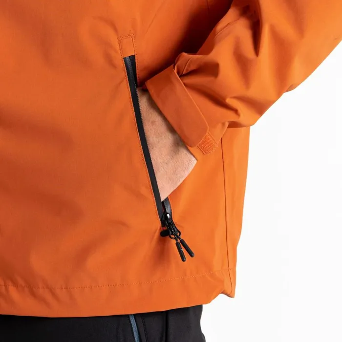 Dare 2b Switch Out Recycled Waterproof Jacket Burnt Brick Men Waterproof Jackets
