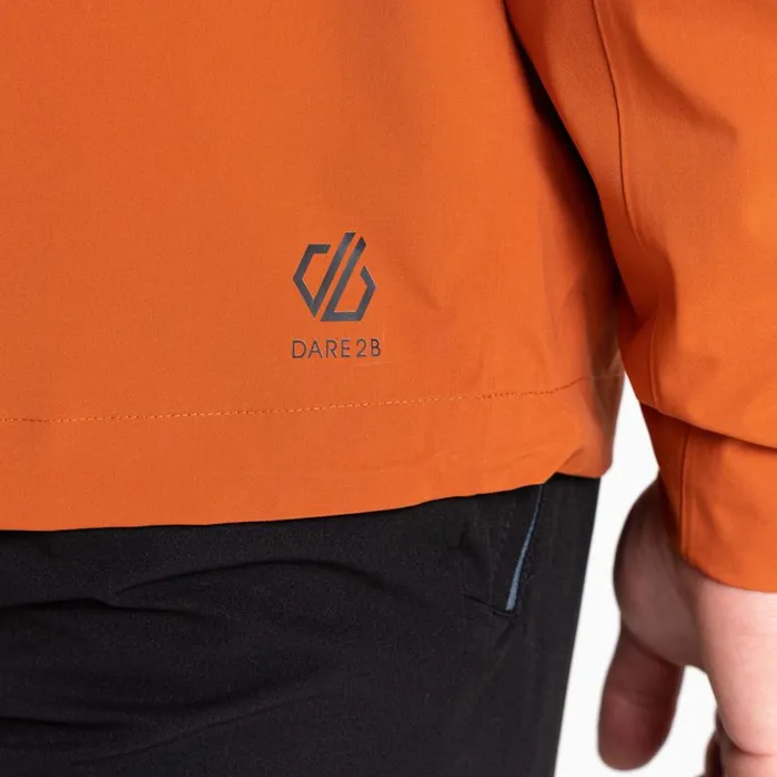 Dare 2b Switch Out Recycled Waterproof Jacket Burnt Brick Men Waterproof Jackets