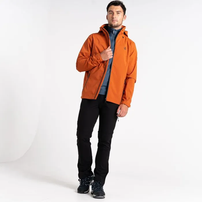 Dare 2b Switch Out Recycled Waterproof Jacket Burnt Brick Men Waterproof Jackets