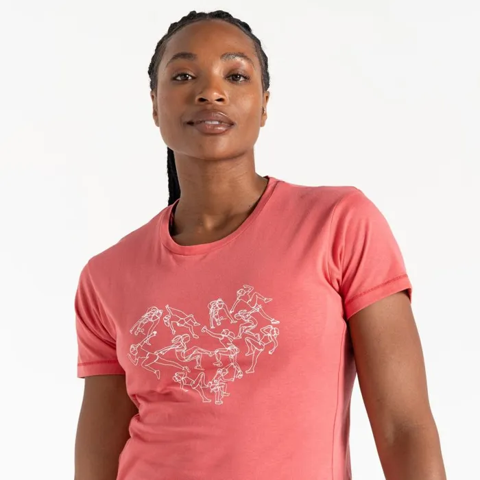 Dare 2b Tranquility II TShirt Sorbet Pink Women Graphic TShirts