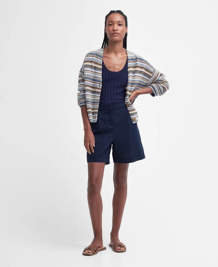 Daria Tailored Shorts French Oak Women Barbour Trousers and Shorts