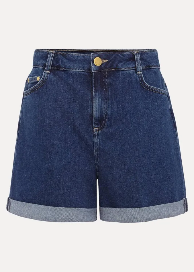 Denise Denim Shorts Mid Wash Blue Women Phase Eight Trousers