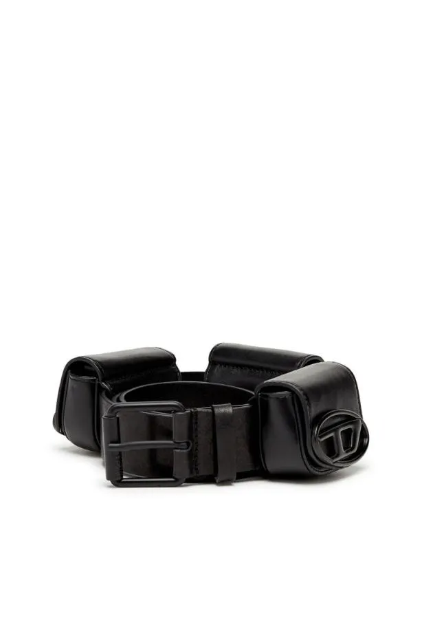 Diesel B1drpouch and 1dr Xxsb Black MenWomen Belts