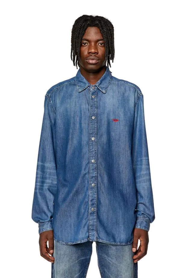 Diesel Dsimply Medium Blue Men Shirts