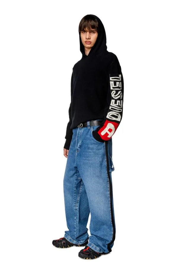Diesel Ktelendo Black Men Knitwear