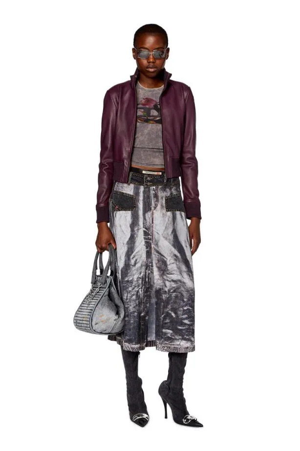 Diesel Lhung Dark Violet Women Jackets