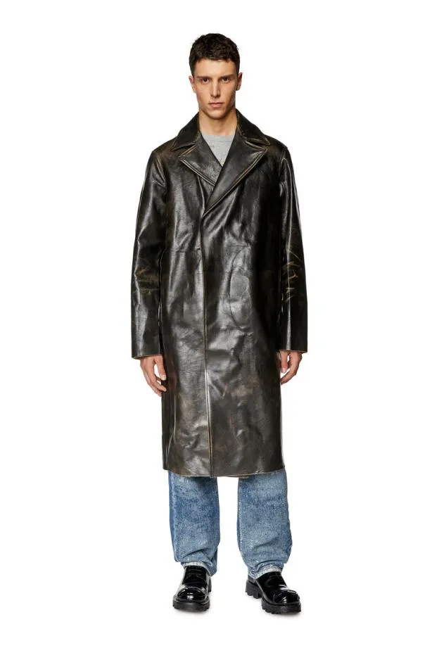 Diesel Lkauffman Brown Men Jackets