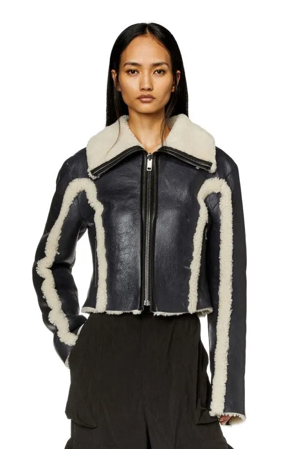 Diesel Lkriti Whiteblack Women Jackets