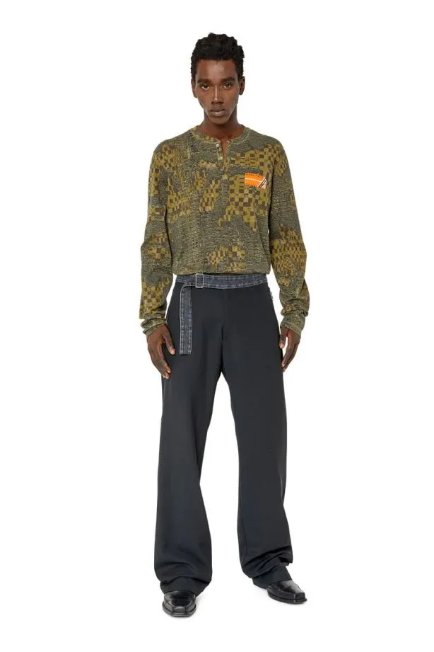 Diesel Pgolda Black Men Pants and Shorts