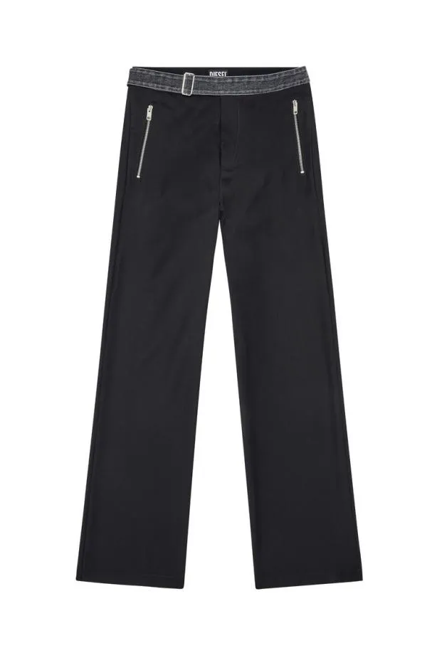 Diesel Pgolda Black Men Pants and Shorts