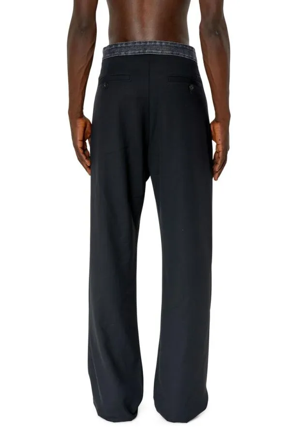 Diesel Pgolda Black Men Pants and Shorts