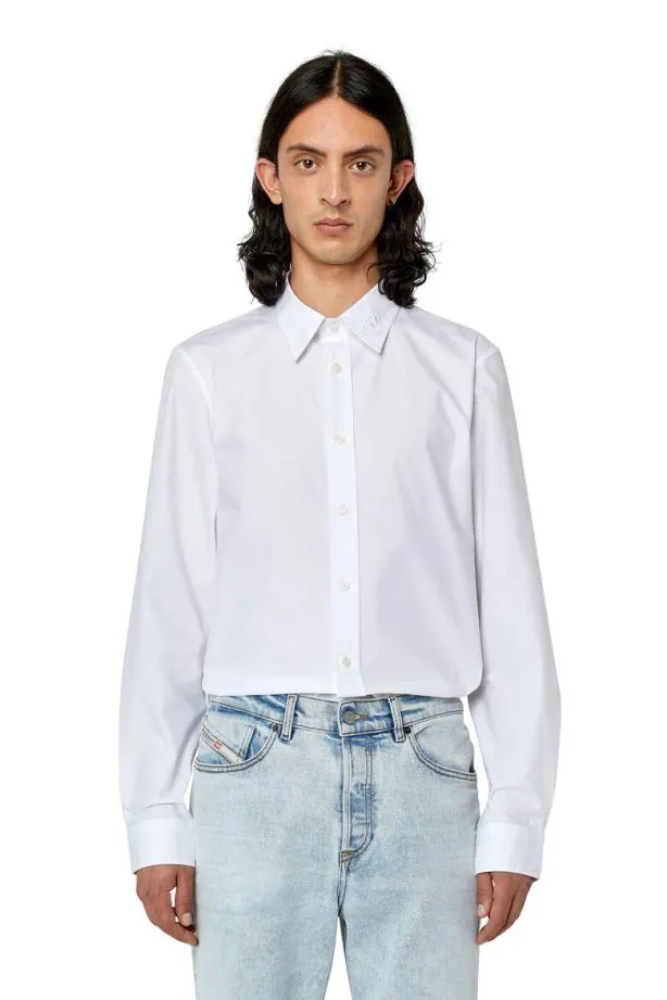 Diesel Sbencla White Men Shirts