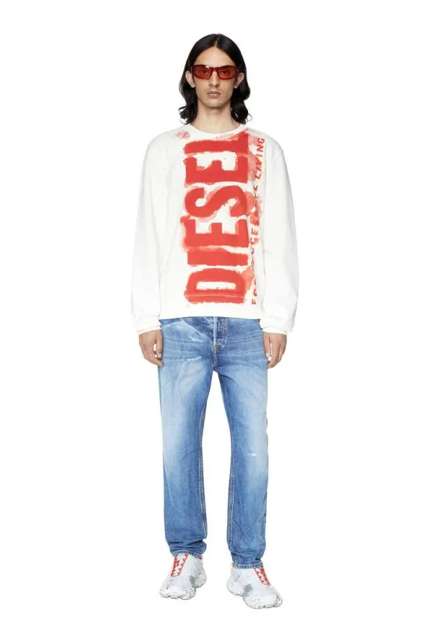 Diesel Sginne5 White Men Knitwear