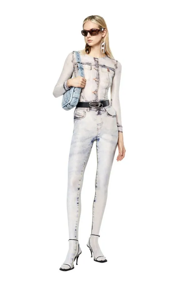 Diesel Tclaud2 White Women TShirts and Tops