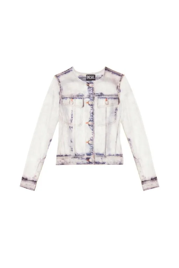 Diesel Tclaud2 White Women TShirts and Tops