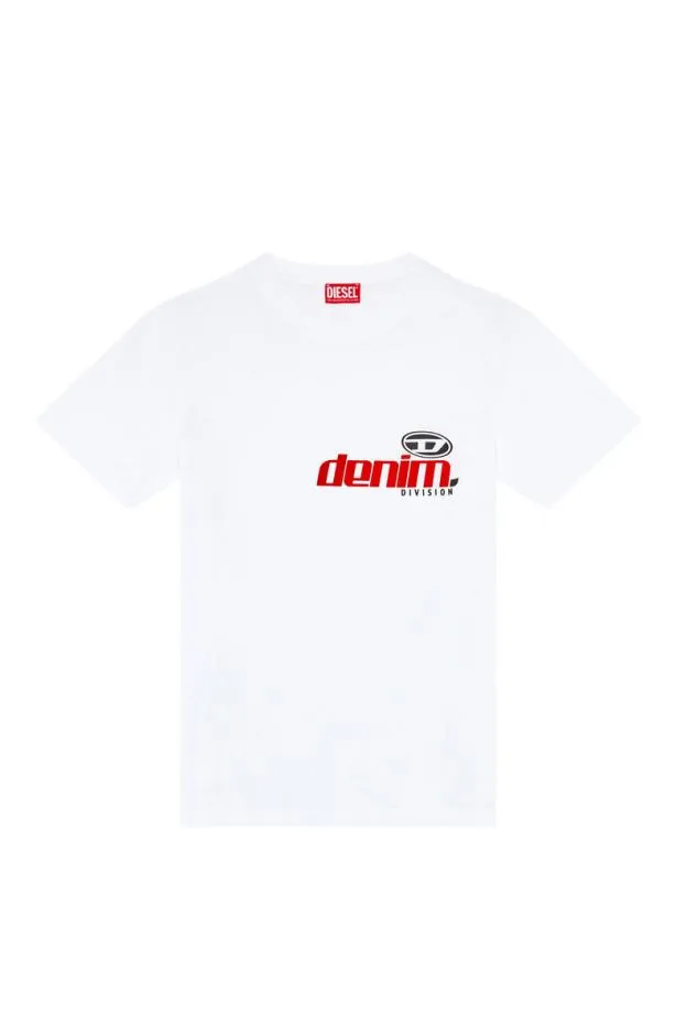 Diesel Tdiegorl14 White Men TShirts and Polos