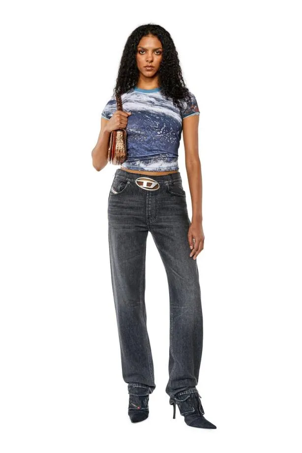 Diesel Tskinzylace Blue Women TShirts and Tops