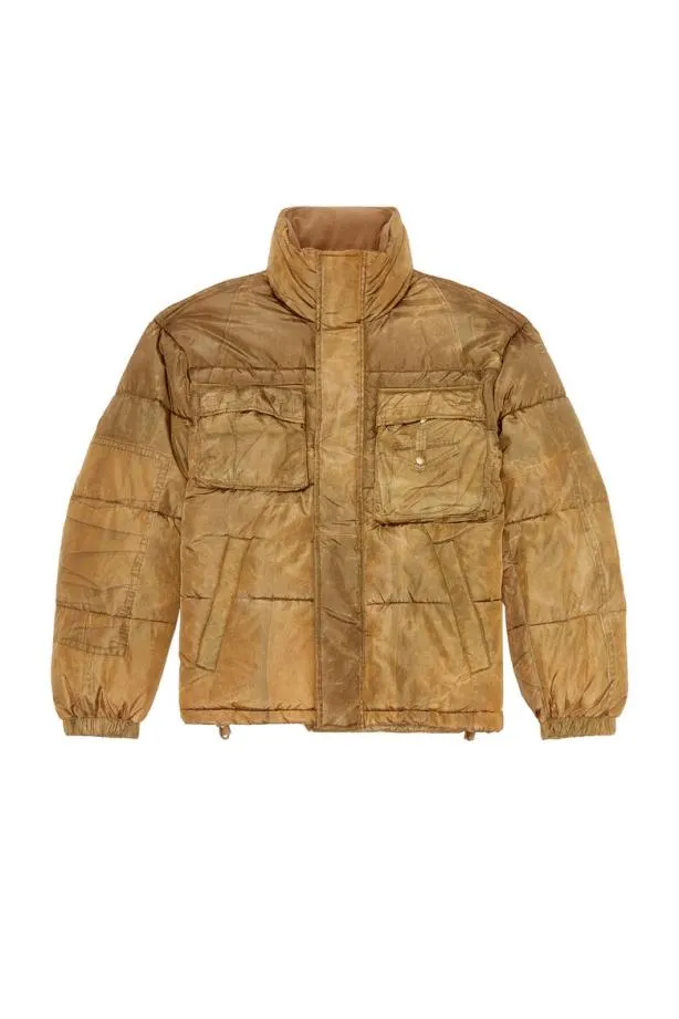 Diesel Wrolffus Light Brown Men Jackets