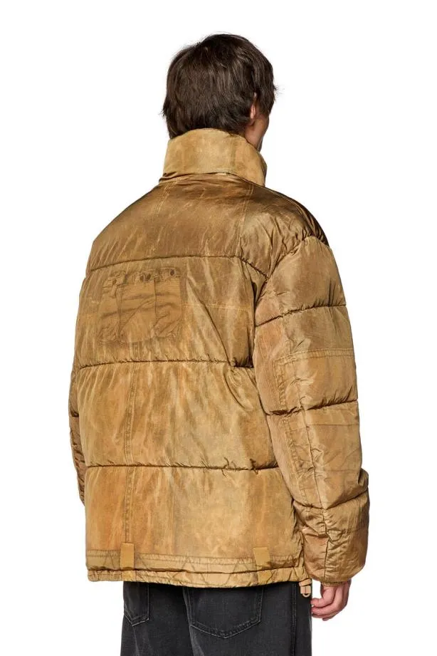 Diesel Wrolffus Light Brown Men Jackets