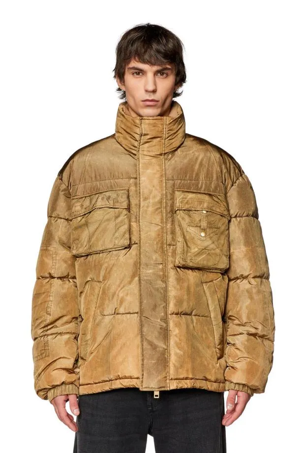 Diesel Wrolffus Light Brown Men Jackets