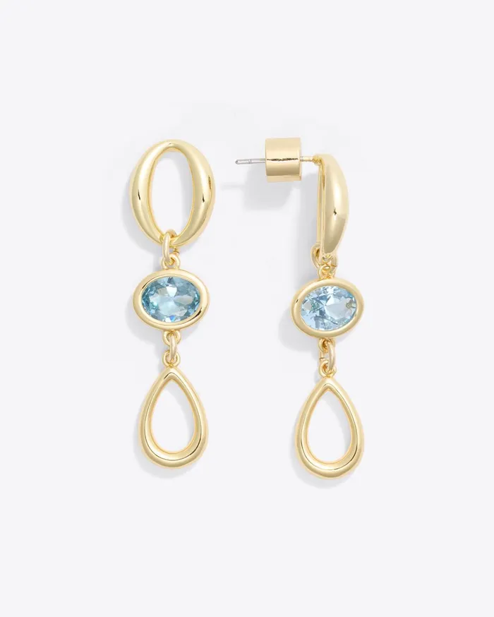 Draper James Chain And Gem Drops Women Jewelry