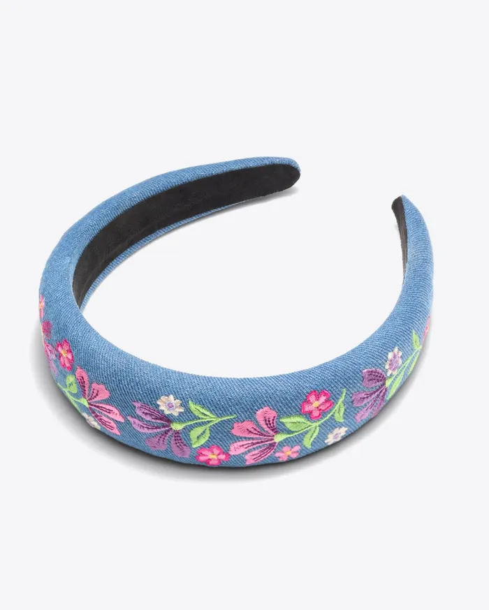 Draper James Embroidered Headband Women Hats and Hair