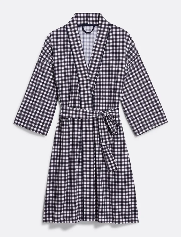 Draper James Louise Robe In Gingham Women Lounge and Pajamas
