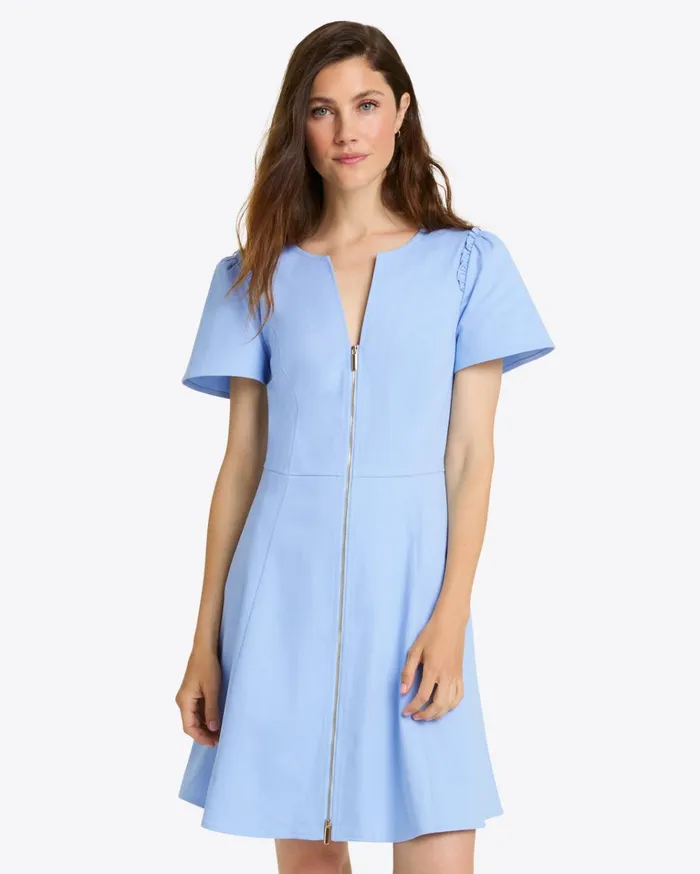 Draper James Mae Love Circle Dress In Light Blue Women Dresses