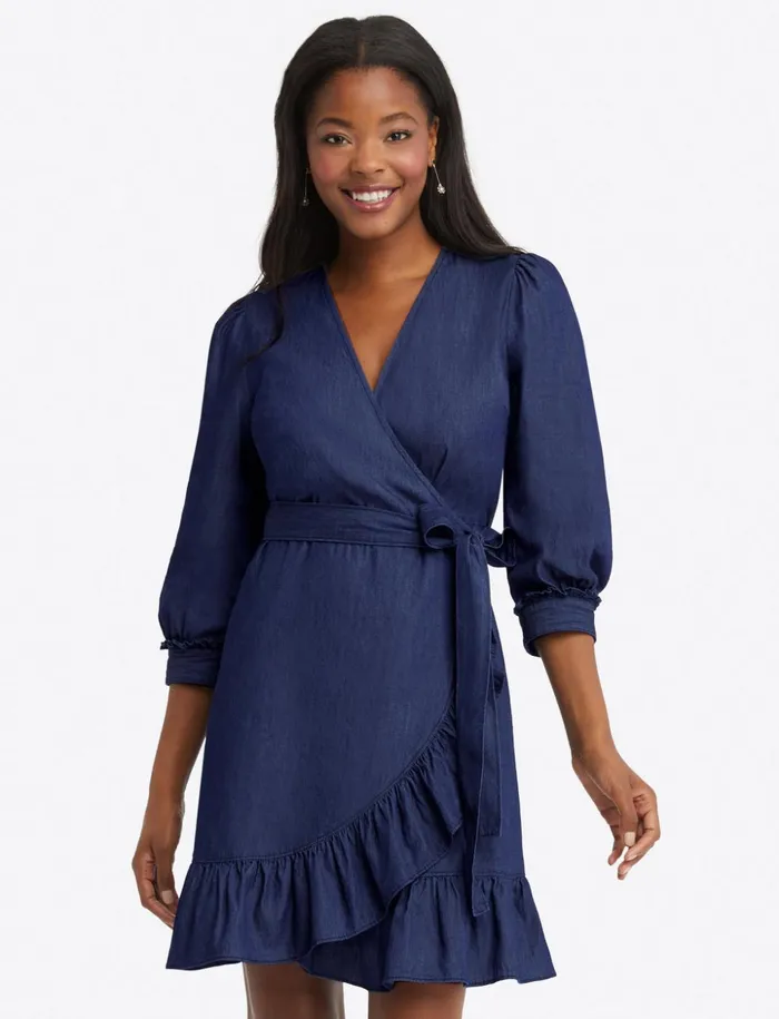 Draper James Reba Wrap Dress Women Dresses