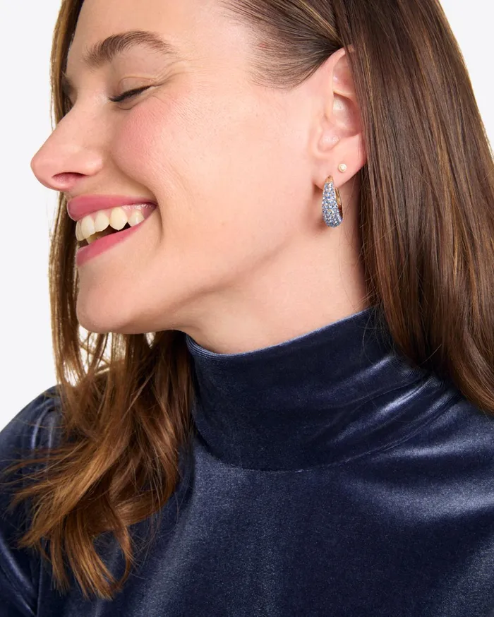 Draper James Turtleneck Top In Velvet Women Tops