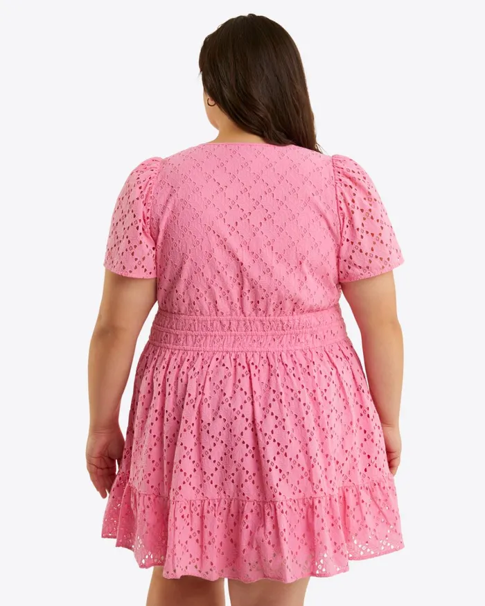 Draper James Wilson Mini Dress In Eyelet Women Dresses