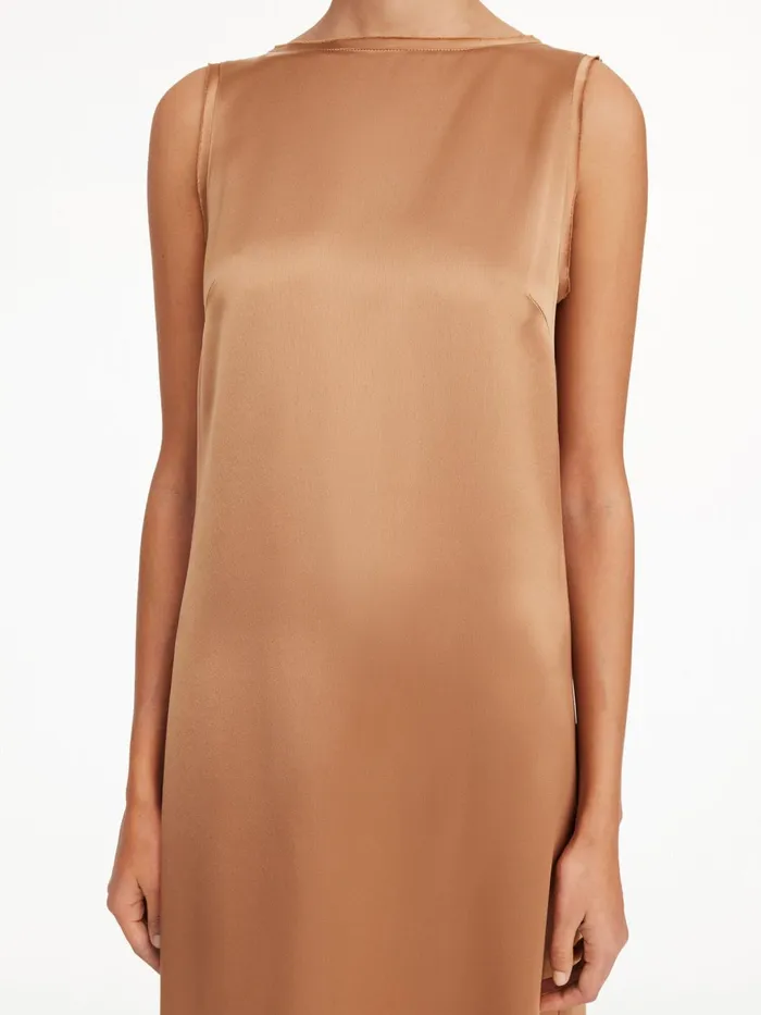 Dresses Women By Malene Birger Audette Maxi Dress Tobacco Brown