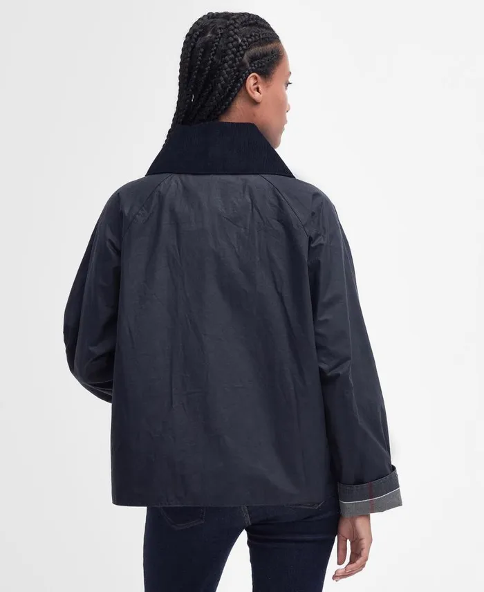 Drummond Waxed Jacket Royal Navy Women Barbour Waxed Jackets