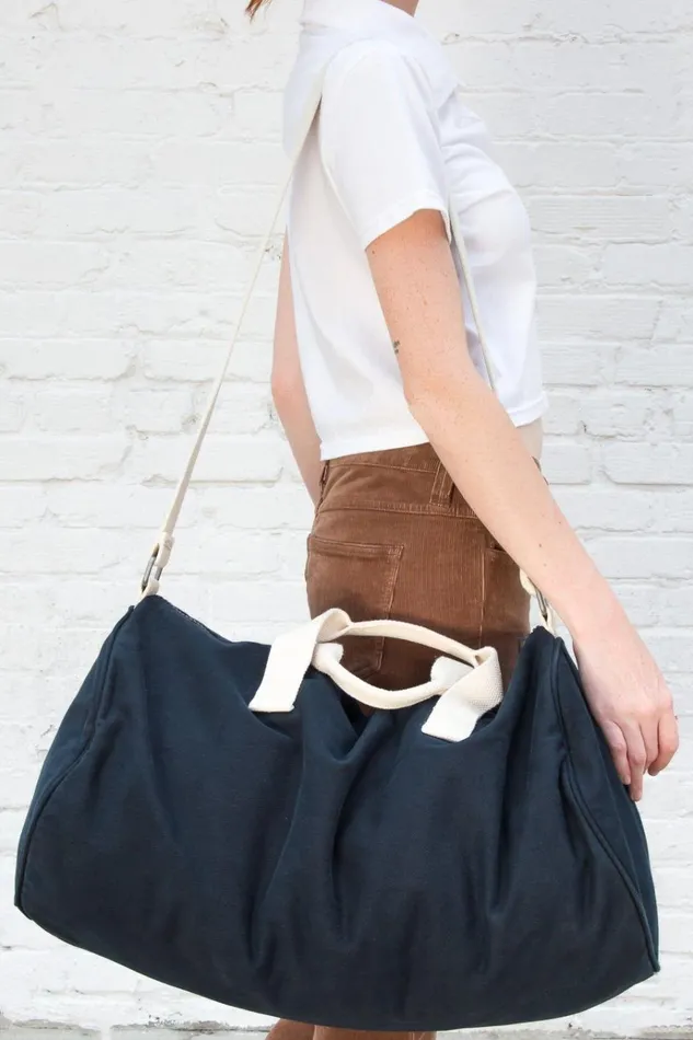 Duffle Bag Navy Blue Women Brandy Melville Duffle Bags