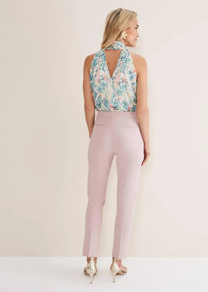 Eira Cigarette Trousers Pale Pink Women Phase Eight Trousers