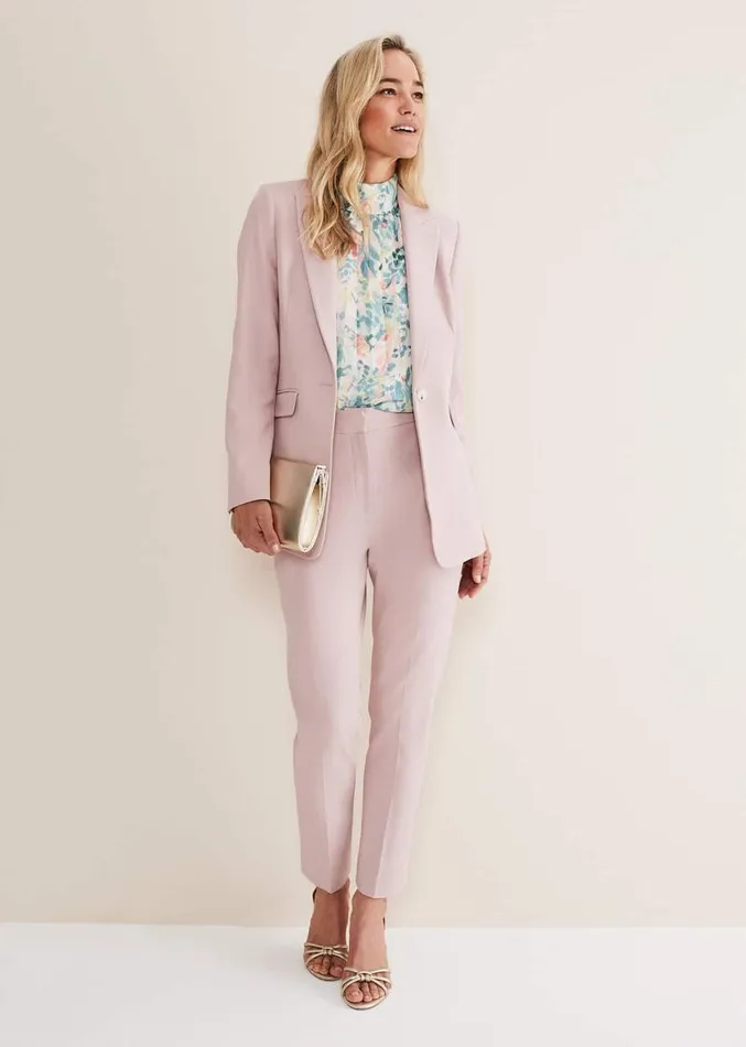 Eira Cigarette Trousers Pale Pink Women Phase Eight Trousers