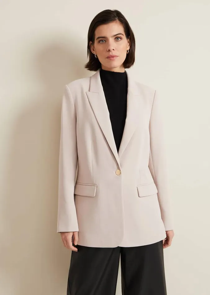 Elandra Neutral Tux Blazer Neutral Women Phase Eight Jackets